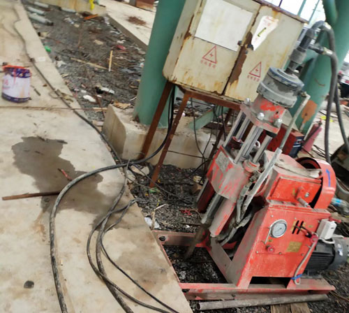 大田镇设备基础下沉注浆