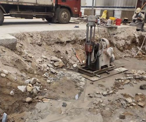 大田镇公路下沉压浆